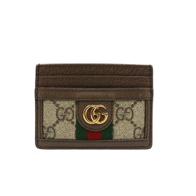 【GUCCI】グッチ GGパスケース 523159 96IWG 8745 オフィディア ベージュ/ブラウン GGスプリームキャンバス/レザー カードケース【送料無料】【中古】