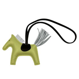 【HERMES】エルメス ロデオPM ジョーヌブルジョン/ブルーブリュム/ルージュセリエ U刻印(2022年製) アニョーミロ(Agneau Milo) ラムレザー バッグチャーム【送料無料】【未使用】【中古】