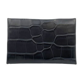 【HERMES】エルメス カルヴィ カードケース B刻印(2023年製) ネイビー 紺 アリゲーター カードケース【送料無料】【未使用】【中古】