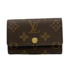 【LOUIS VUITTON】LV ルイヴィトン M62630 キーケース ミュルティクレ6 ブラウン モノグラム キャンバス/レザー 6連キーケース【送料無料】【未使用】【中古】