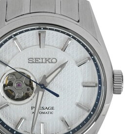 【SEIKO】セイコー プレザージュ SARX097 シャープエッジドシリーズ メカニカル 自動巻き 白文字盤 ステンレススチール メンズ腕時計【送料無料】【中古】