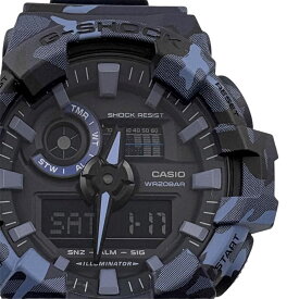 【CASIO】カシオ G-SHOCK ジーショック 海外モデル GA-700CM-2ADR アナデジコンビ クオーツ カモフラージュ ネイビー系マルチカラー 樹脂 ステンレススチール メンズ腕時計【送料無料】【中古】