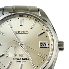 【SEIKO】セイコー GS グランドセイコー SBGA001 9R65-0AA0 GS スプリングドライブ パワーリザーブ ステンレススチール シルバー文字盤 メンズ腕時計 【送料無料】【中古】