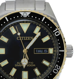 【CITIZEN】シチズン NY0125-83E (8204-S123712) プロマスター マリン メカニカルダイバー200m ブラックダイヤル シルバー/ゴールド ステンレススチール 自動巻き ダイバーズウォッチ メンズ腕時計 【送料無料】【未使用】【中古】