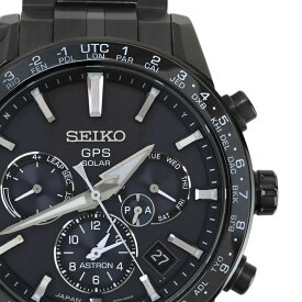 【SEIKO】セイコー SBXC037 (5X53-0AB0) アストロン 5Xシリーズ デュアルタイム ブラック チタン/セラミックス ソーラーGPS衛星電波修正 メンズ腕時計 【送料無料】【中古】