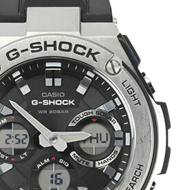【CASIO】カシオ GST-W110-1AJF G-SHOCK G-STEEL ブラックダイヤル ステンレススチール/ラバー ソーラー電波 デジアナ メンズ腕時計 【送料無料】【中古】