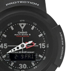 【CASIO】カシオ AWG-M520-1AJF G-SHOCK ブラック ラバー ソーラー電波 デジアナ メンズ腕時計 【送料無料】【中古】