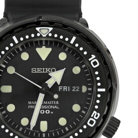 【SEIKO】セイコー SBBN035 (7C46-0AG0) プロスペックス マリーンマスター ブラック ステンレススチール/ラバーベルト クオーツ ダイバーズウォッチ メンズ腕時計 【送料無料】【中古】