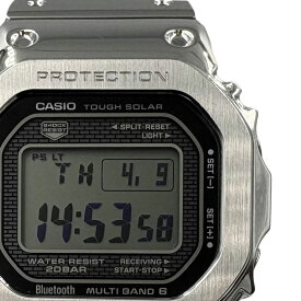 【CASIO】カシオ GMW-B5000D-1JF G-SHOCK FULL METAL 5000シリーズ ステンレススチール シルバー ソーラー電波 メンズ腕時計 【送料無料】【中古】