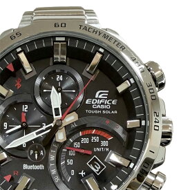 【CASIO】カシオ EQB-501XD-1AJF EDIFICE エディフィス EQB-501シリーズ ステンレススチール 黒文字盤 モバイルリンク タフソーラー メンズ腕時計 【送料無料】【中古】