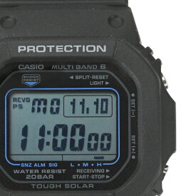 【CASIO】カシオ G-SHOCK DIGITAL 5600シリーズ GW-M5610U-1CJF ブラック×ブルー 樹脂/ステンレススチール ソーラー電波 メンズ腕時計【送料無料】【未使用】【中古】