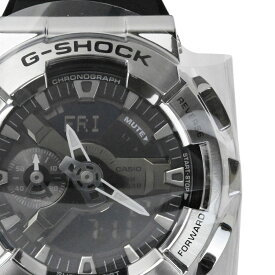 【CASIO】カシオ G-SHOCK ANALOG-DIGITAL 110 SERIES GM-110-1AJF ブラック×シルバー ステンレススチール/樹脂 アナデジ クオーツ メンズ腕時計【送料無料】【未使用】【中古】
