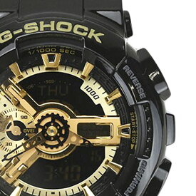 【CASIO】カシオ G-SHOCK GA-110GB-1AJF ブラック/ゴールド 樹脂 クォーツ デジアナ メンズ腕時計 【送料無料】【未使用】【中古】