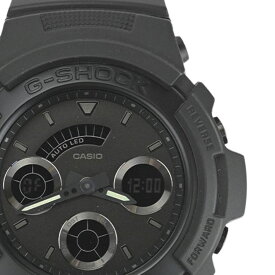 【CASIO】カシオ AW-591BB-1AJF G-SHOCK オールブラック アルミ/ラバー クォーツ デジアナ メンズ腕時計 【送料無料】【中古】