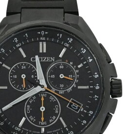 【CITIZEN】シチズン CB5045-60E アテッサ エコドライブ ブラックチタニウム シリーズ オレンジ 電波ソーラークォーツ メンズ腕時計 【送料無料】【中古】