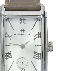 【HAMILTON】ハミルトン H11221914 アメリカン クラシック アードモア クォーツ シルバーダイヤル ステンレススティール/グレーカーフレザーストラップ レディース腕時計 【送料無料】【中古】