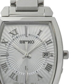 【SEIKO】セイコー SSQW057(1B32-0AV0) ルキア シルバー チタン/ガラス風防 ソーラー電波 レディース腕時計 【送料無料】【中古】