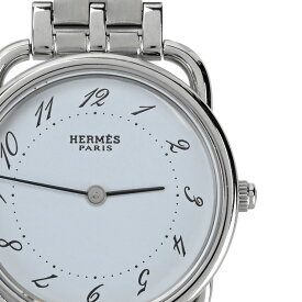 【HERMES】エルメス AR4.210.130/4122 アルソー ホワイトダイヤル ステンレススチール クオーツ レディース腕時計 【送料無料】【中古】