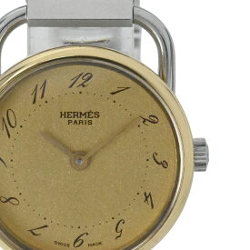 【HERMES】エルメス 372151 アルソー ゴールド シルバー ステンレス クオーツ レディース腕時計 【送料無料】【中古】