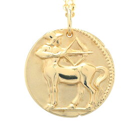 【ペンダントネックレス】 【Van Cleef&Arpels】VCA ヴァンクリーフ&アーペル VCARP7SP00(メダル)/VCARP7U600（チェーン） ゾディアック メダル サジタリィ(射手座)/フォルサ チェーン AU750（K18イエローゴールド） 70cm 【送料無料】【中古】