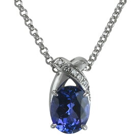 【ネックレス】 【TASAKI】タサキ タンザナイト ペンダントネックレス プラチナ900 ダンザナイト3.60ct ダイヤモンド計0.05ct チェーンプラチナ850 40cm 【送料無料】【中古】