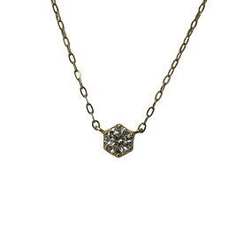 【ネックレス】 【4℃】ヨンドシー ダイヤモンド ネックレス K18イエローゴールド 40cm ペンダントネックレス 【送料無料】【中古】