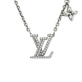 【LOUIS VUITTON】LV ルイ・ヴィトン M02751 ネックレス・LV アイコニック ラインストーン/シルバー金具 レディースネックレス【送料無料】【中古】