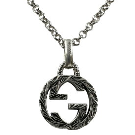 【GUCCI】グッチ インターロッキングGアラベスクネックレス Ag925 約49cm ペンダントネックレス 【送料無料】【中古】