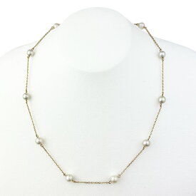 【TASAKI】タサキ ステーションパール ネックレス K18 パール10玉 真珠 ネックレス【送料無料】【中古】