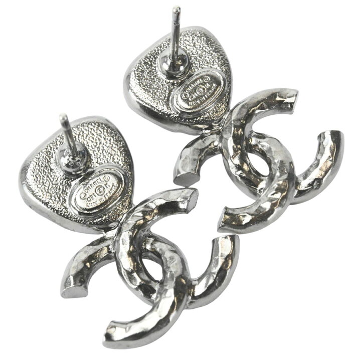 楽天市場】【ピアス】 【CHANEL】シャネル CC ハートピアス メタル 