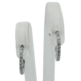 【TIFFANY＆CO.】ティファニー フープピアス スモール ティファニーメトロ 60006461 750 ホワイトゴールド ダイヤモンド計0.34ct ピアス【送料無料】【中古】