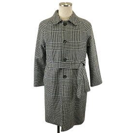 【CIRCOLO 1901】チルコロ 1901 9CU208017 ベルテッドコート グレンチェック柄/ブルー サイズ46(M) コート 【送料無料】【未使用】【中古】