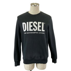 【DIESEL】ディーゼル プルオーバー スウェットトレーナー A02864 ブラック コットン100% 黒 Mサイズ トレーナー【送料無料】【中古】