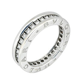 【BVLGARI】ブルガリ ビー・ゼロワン ダイヤモンド リング 750(K18ホワイトゴールド) 9号 指輪 【送料無料】【中古】