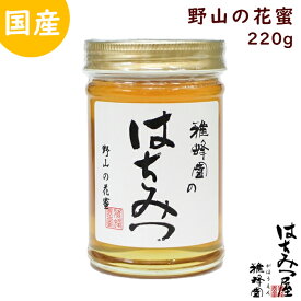 はちみつ 国産 純粋はちみつ 蜂蜜 野山の花蜜 220g はちみつ 国産 ギフト 蜂蜜 非加熱 ハニー 国産はちみつ 生はちみつ 美味しい パン 紅茶 おすすめ プレゼント 健康 人気 男性 女性 子供