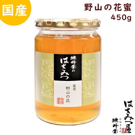 はちみつ 国産 純粋はちみつ 蜂蜜 野山の花蜜 450g はちみつ 国産 ギフト 蜂蜜 非加熱 ハニー 国産 生はちみつ 美味しい パン 紅茶 おすすめ プレゼント 健康 人気 男性 女性 子供
