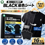 【ポイント10倍！マラソン限定】【920円！クーポン利用で！】送料無料 黒シャツ洗濯専門 BLACK染色シート…