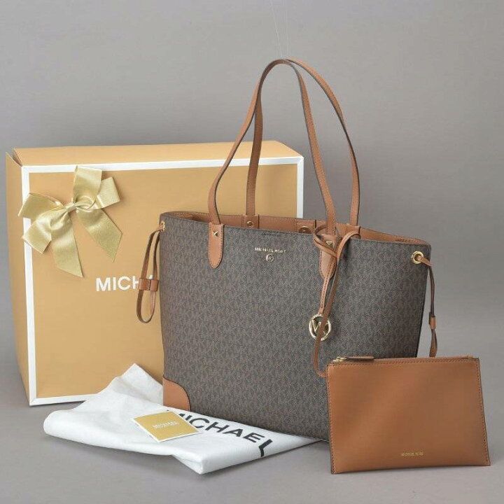 楽天市場】新品 マイケルコース MK シグネチャー トートバッグ ポーチ  
