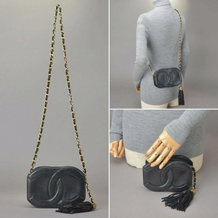 楽天市場】極美品 CHANEL シャネル デカココマーク チェーンショルダー  