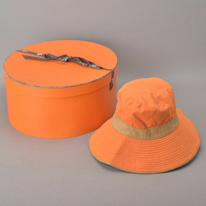 楽天市場】極美品 HERMES エルメス 帽子 バケットハット 57 Hロゴ刺繍 