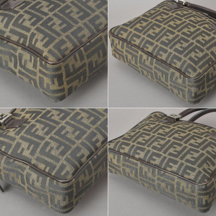 楽天市場】極美品 FENDI フェンディ ズッカ ハンドバッグ ジャガード 