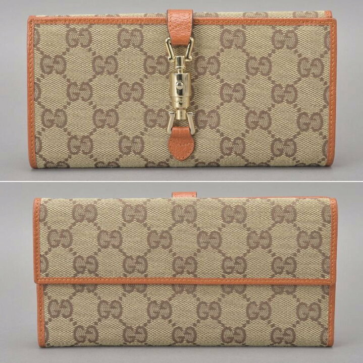 楽天市場】極美品 GUCCI グッチ ニュージャッキー 二つ折り長財布 GG 
