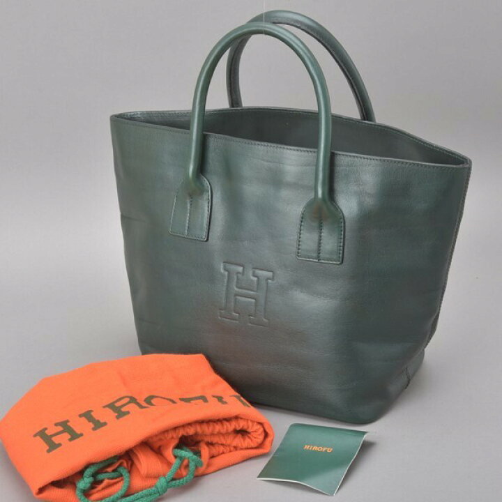 楽天市場】美品 HIROFU ヒロフ Hロゴ ハンドバッグ トートバッグ 本革 