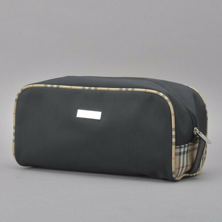 楽天市場】美品 BURBERRY バーバリー チェック柄 ポーチ バニティ 