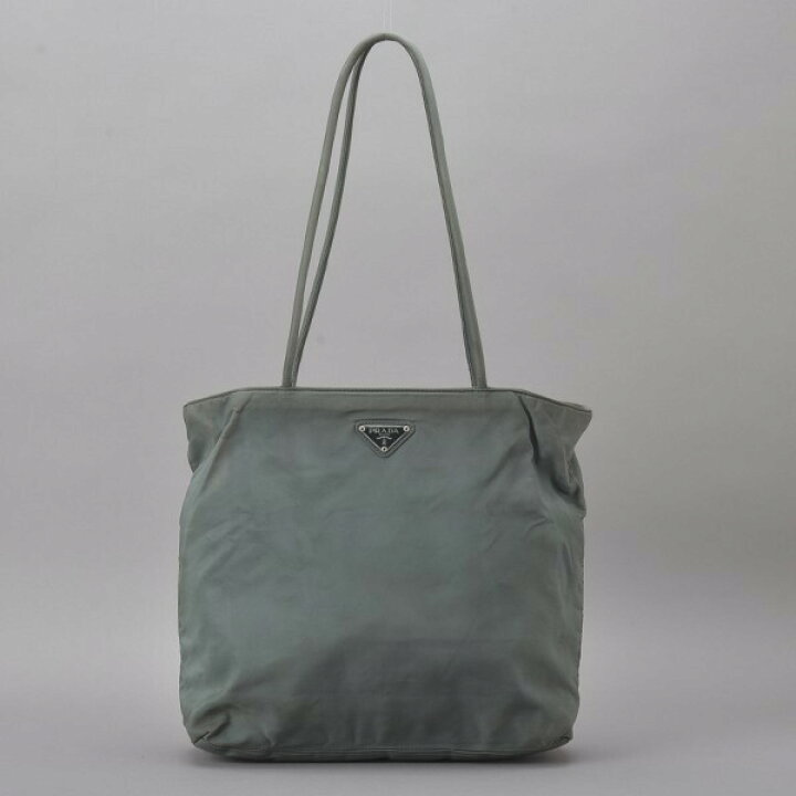楽天市場】PRADA プラダ トートバッグ 三角プレート ナイロン グリーン 