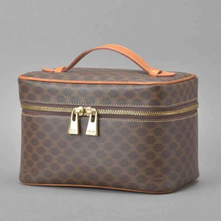 楽天市場】極美品 CELINE セリーヌ マカダム バニティバッグ  
