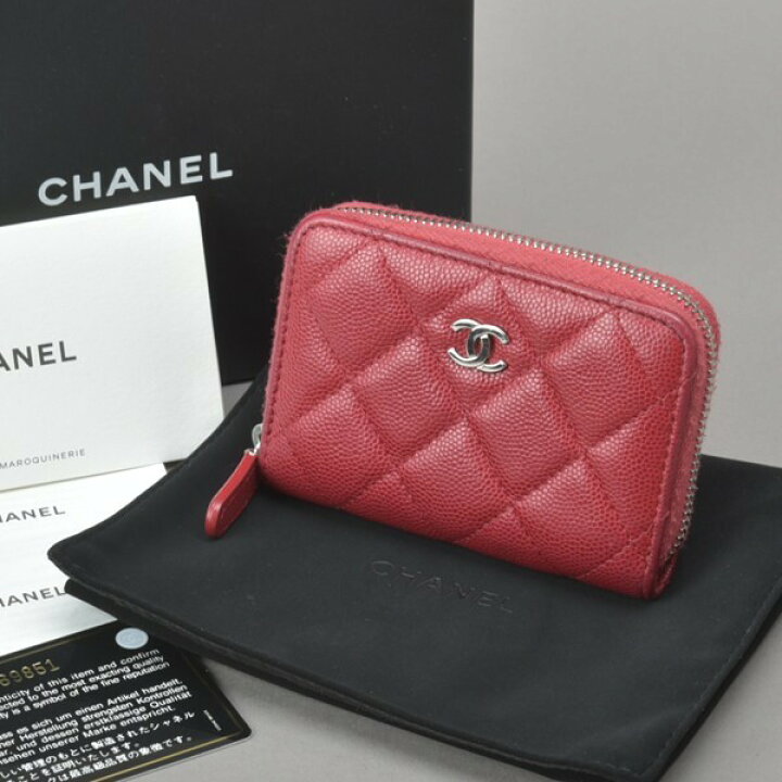 楽天市場】美品 CHANEL シャネル コインケース 財布 キャビアスキン 