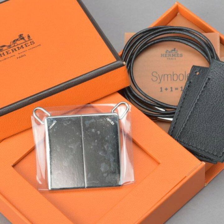 楽天市場】未使用 HERMES エルメス シンボル ペアネックレス 無地 