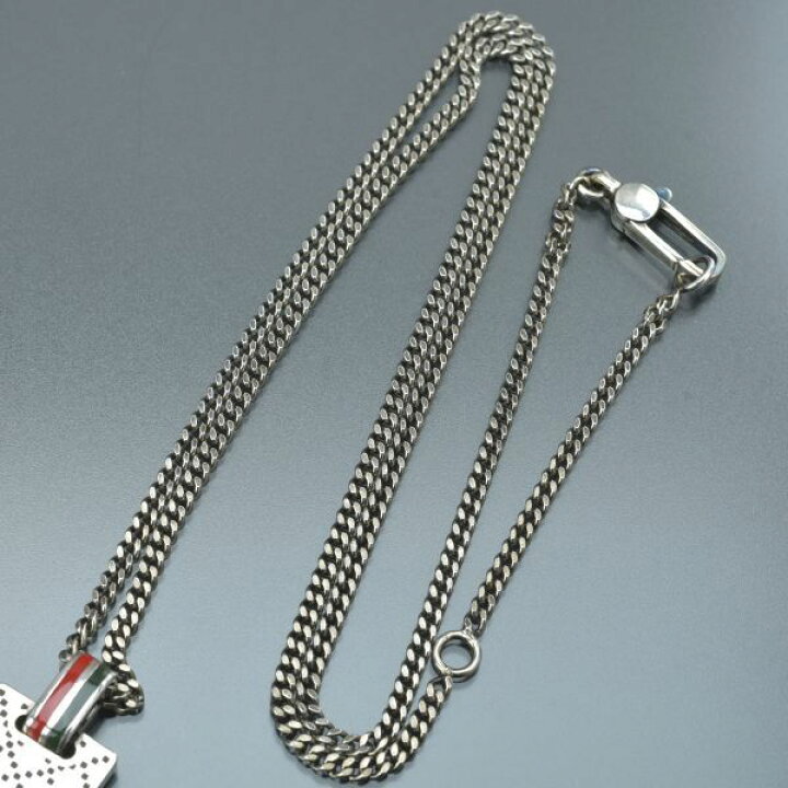 楽天市場】極美品 GUCCI グッチ ディアマンテ プレート ネックレス 925 