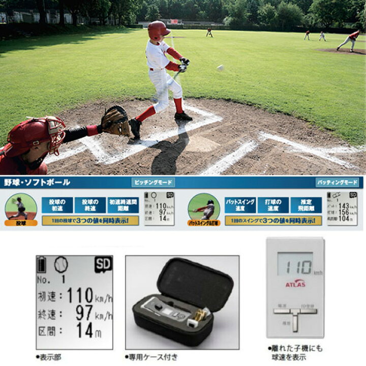 楽天市場】即納可☆【MIZUNO】ミズノ ユピテル スピードガン 簡単操作 